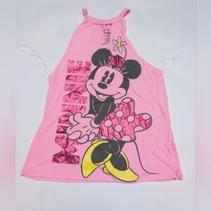 Disney Pink Tank With Minnie Mouse Print